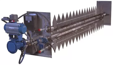 Forney duct burner for power generation
